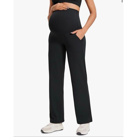 CRZ YOGA Butterluxe Wide Leg maternity Pants - Picture 1 of 3